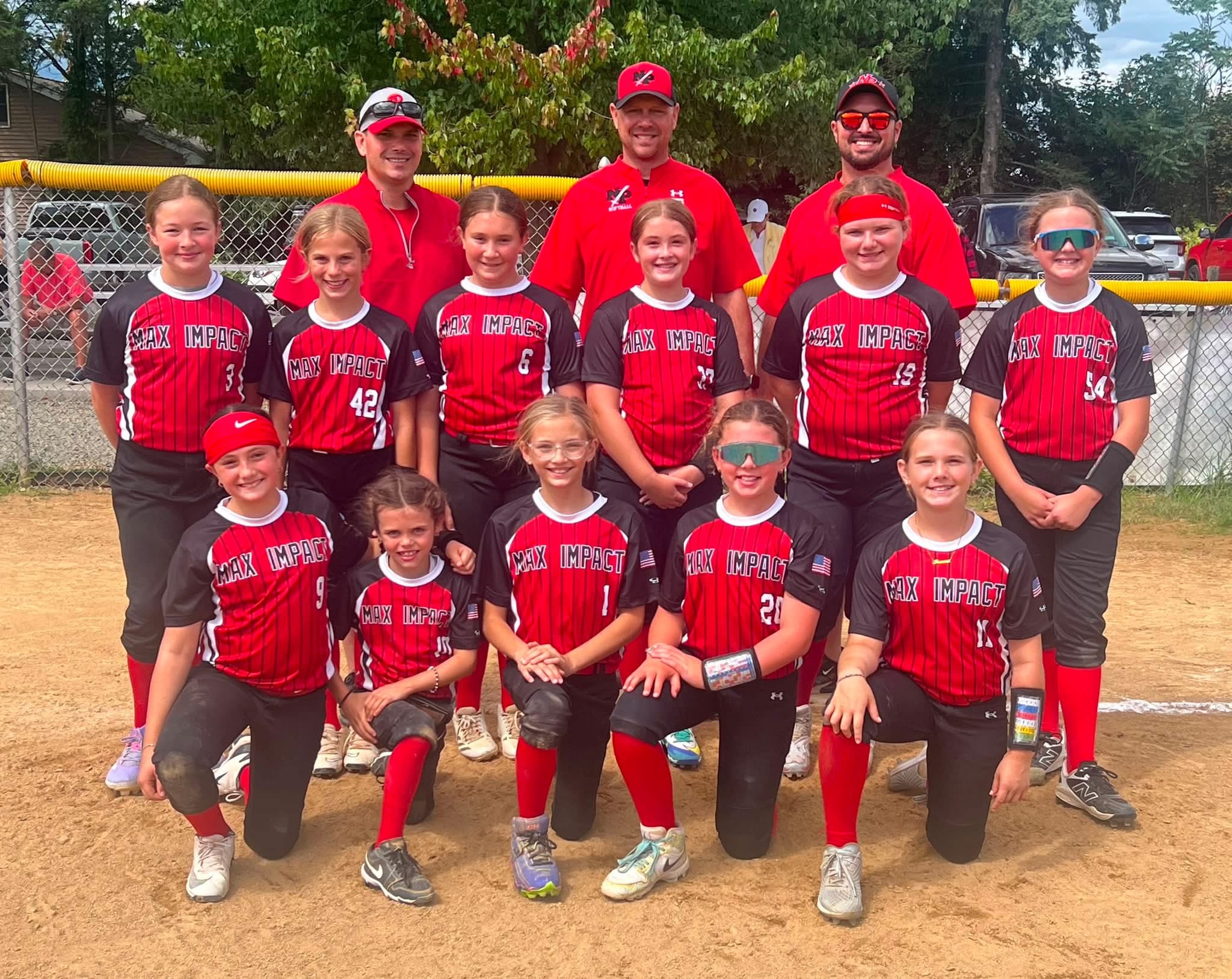 Maximum Impact travel softball team in action